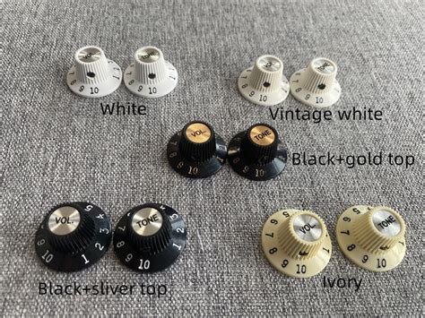 Witch hat style knobs for jazzmaster guitars
